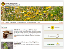 Tablet Screenshot of erwerbsimkerbund.at